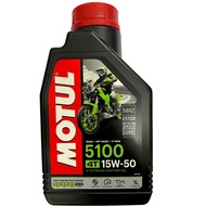 ☇MOTUL FRANCE 5100 15W50 MOTORCYCLE ENGINE Oil 1L 100% ORIGINAL