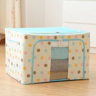 100L (60x42x40cm) Storage Box Clothes Foldable with Steel Frame Organizer Home & Bedroom