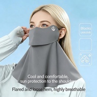 Ice Silk Sun Face Mask Sun Protection Neck Gaiter Breathable Lightweight For Outdoor Cycling O0z0