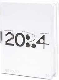 BE YOU Extra White School Diary 2023-2024, 12 Months, September 2023 - August 2024, School Diary wit