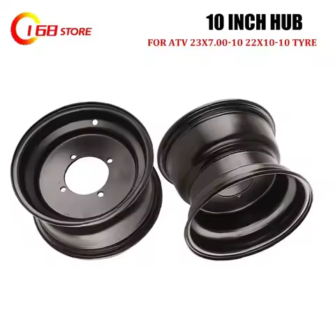 10Inch ATV Beach Bike 23x7.00-10 Tire Rims 22x10-10 Four Wheel Steel Hole Hubs