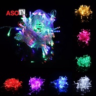 ASOTV® 10M 100 LED Starry Fairy Deco Light Wedding Raya X’mas Party Events Exhibition 1245 Deco Light Colourful Light