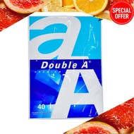 (40 sheets) Kertas A4 Double, A A4 Paper 80GSM (40 sheets/pack)