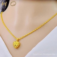 Heart Pendant Necklace, Non Tarnish, Accessories, for Women Kwintas, Gift for gf, Korean Style, H.Q 