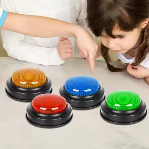 Sound Buzzer Button 4 Pieces Competition Prop Quick Answer Button Game Buzzer For Answering For Clas