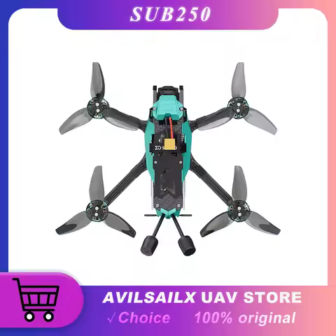 Sub250 OasisFly35 CineWhoop Drone with O4 Pro HD, RedFox 45A AIO, 1804 3450KV Motor for 4S XT30