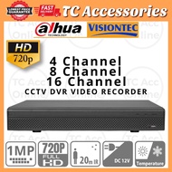 VISIONTEC by DAHUA 4CH 8CH 16CH HD 720P 1MP CCTV DVR Video Recorder 4-Channel 8-Channel 16-Channel