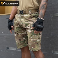 IDOGEAR QT Tactical Shorts Camouflage Cargo Pants Multi-pockets Men Sports Shorts Wear Resistant 321