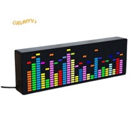 Color LED Music Spectrum Electronic Clock Rhythm Light 1624RGB  Atmosphere Lamp (Voice+Wire Control)