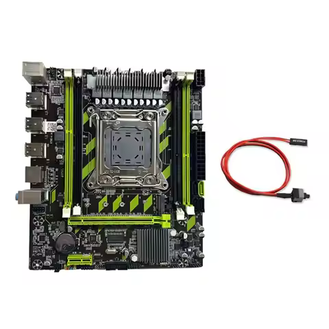 XB-Motherboard +Switch Cable LGA2011 4XDDR3 RECC RAM Slot M.2 NVME PCIE X16 6XUSB2.0 SATA3.0 Server 