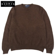 Polo Ralph Lauren 標誌刺繡棉質針織高領毛衣，男士ブラウン[二手]