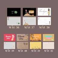 Plastic box of 100 thank you cards, handwritten sample thank you cards exclusively for sales shops t