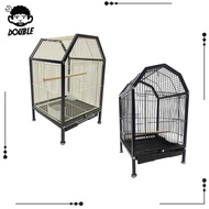 [ Bird Cage, Parrot Stand, Cage, Parrot Nest, Bird Feeding Station, Cage, Bird House for Pigeons, Budgies, Macaws, Accessories