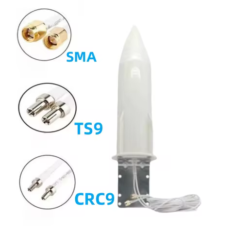 18dBi Omni Outdoor LTe 4G 5G Antenna 600-6000MHZ RG174 5M cable SMA male /CRC9/TS9 Connector For 5G 