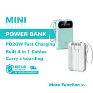 Super Fast Power Bank 20000mAh Portable Power Bank 4-In-1 Cable Powerbank not Suitable for iphone 15 Series
