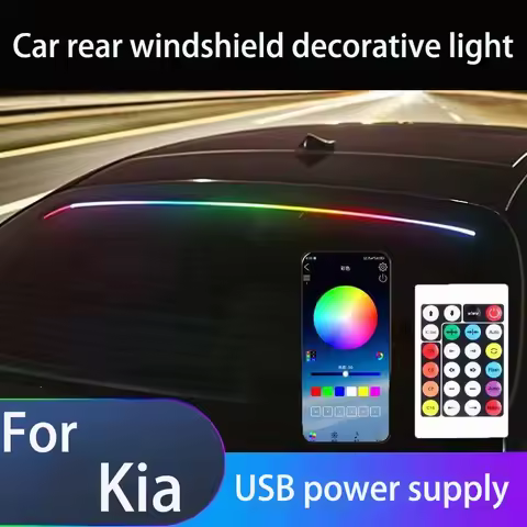 For Kia K2 K3 K4 K5 KX3 KX5 KX7 Forte Sorento Sportage BONGO CARENS Rear windshield decorative light