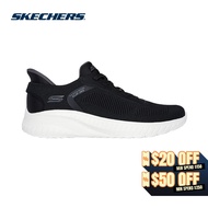 Skechers Online Exclusive Men Slip-ins BOBS Squad Chaos Solid Step Casual Shoes - 118312-BLK Memory 