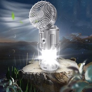 Solar Electric Fan Camping Lamp Hand Pull Switch Camping Lamp Lithium Battery Dry Battery Powered Ho