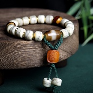 Tibetan Bracelet Tiger Tooth Dzi Beads First Line Dzi Beads Ethnic Style Bracelet