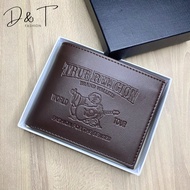 Bóp Da Nam Ông Địa May Mắn Nâu