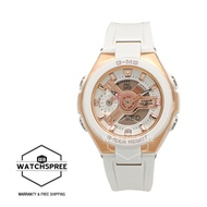 [Watchspree] Casio Baby-G G-MS Lineup White Resin Band Watch MSG400G-7A MSG-400G-7A