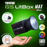 GS LitBox Max Mini 120w Mini COB LED Studio Light for Live Stream and Content Creation