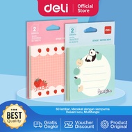 Deli Sticky Notes Cute Sticky Memo/ 60 Sheets Strong Death EA041