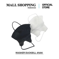 (COD) Masker 3D Anak Putih Polos / Masker Duckbill Anak Hijab Isi