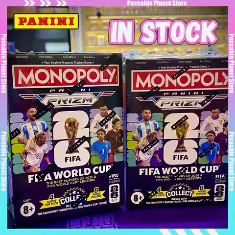 2026 Official Panini Monopoly Prizm FIFA World Cup Soccer Trading Cards Football Blaster Box Board G