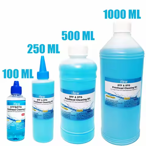 Print Head Dtf Cleaner Printer Cleaning Liquid Kit for Epson Canon HP Brother Nozzle Cleaning Soluti