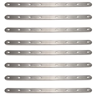 8X Metal 8 Holes Flat Straight Design Corner Brace Angle Bracket 250mm