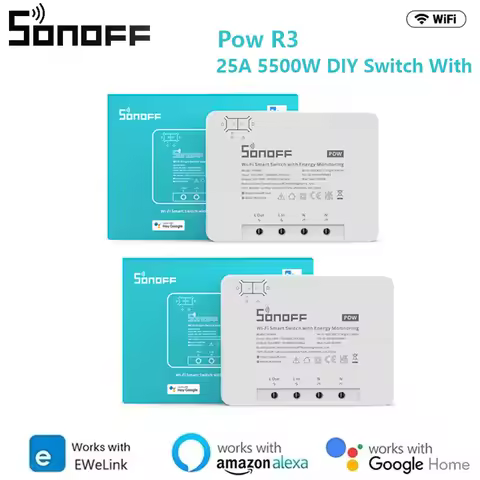SONOFF POW POWR3/Powr316/POWR316D 16A Smart Power Meter Switch Wifi Remote intelligent Switch With A
