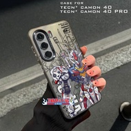 Tecno Camon 40 Pro 5G Camon 40 Casing Tecno Premium Matte Hard Casing - IMD Case - GUNDAM Motif Holo