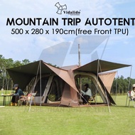Vidalido Mountain Trip Auto Tent with Front TPU 2 Rooms Multiple Mode Outdoor Camping Poon Saan Cabi