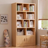 Book Cabinet Solid Wood Book Shelf Multi-Layer Book Shelf With Door Student Book Shelf Kids