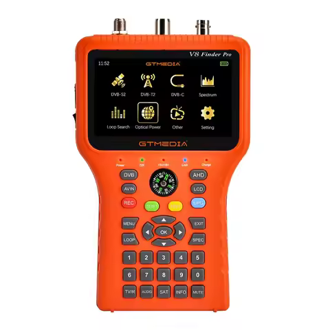 Hot Sell GTMEDIA V8 Finder Pro DVB-S2X/S2/S/T2/T/C TV Signal Finder Combo Sat Finder Meter With 4.3 