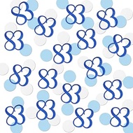 Blue Glitter 83 Confetti, 83rd Birthday Number Confetti, 200pcs Anniversary Party Table Decoration S