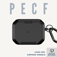 DUX PECF Case for Airpods Pro / Pro 2 Earbuds Cover Casing with Carabiner Hook