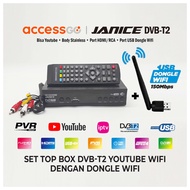 Set Top Box STB DVB T2 Accessgo Janice U002 bisa akses youtube