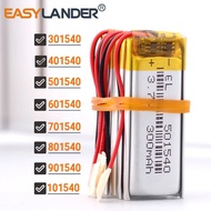 5Pcs/Lot 301540 401540 501540 3.7V 300mAh 601540 701540 801540 901540 101540 Rechargeable Lithium Li