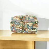 Henney bear-H1200รุ่น Bobbies ลาย Green bear กระเป๋าสะพายข้าง ทรงสวยมาพร้อมสายครอสบอดี้
