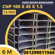 cnp besi 100 x 45 x 1.5 mm - kanal c 100 (harga grosir &amp; free ongkir)