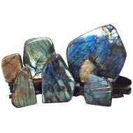 Labradorite slab display with base (15-30cm)