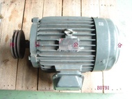 【全冠】二手TECO東元 三相低壓感應馬達. 10HP AEEF 220/380V(B0791).便宜賣.還有多種二手儀器和機器喔