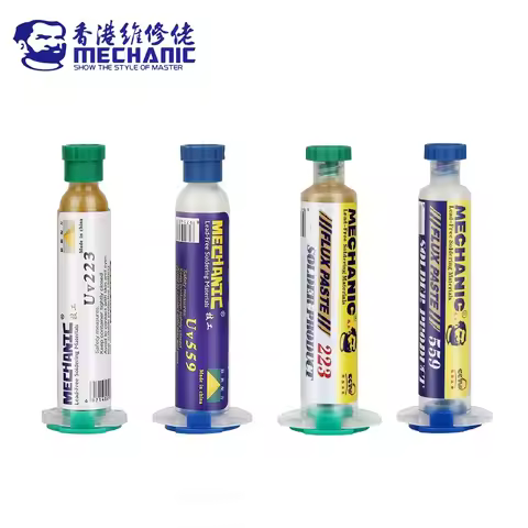 MECHANIC UV559/223 10cc High Activity Mild Rosin Lead-Free Solder Flux No-Clean Light odor Welding P