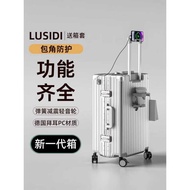 Lusidi 2025 Luggage 87cm Suitcase 28 Trolley Case 24 Luggage Men Women Password Boarding Case