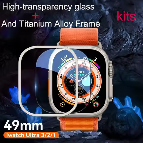 Blueo For 2025 Apple Watch Ultra 3 Screen Protector And Titanium Alloy Frame For Apple Watch Ultra1/