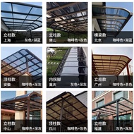 ﺴ✸ Aluminum alloy canopy outdoor rainproof awning home villa eaves balcony terrace small yard sun sh