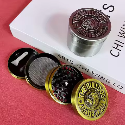 2inch Metal Bulldog Herb Grinder Pepper Mill Manual Vanilla Mortar Tobacco Grass Grinder Spice Bud M