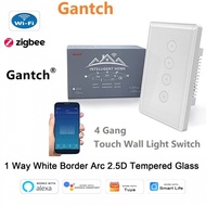 Tuya Zigbee3.0 2.4GHz Smart Touch Light Wall Switch Works with Alexa and Google Home US Standard On 